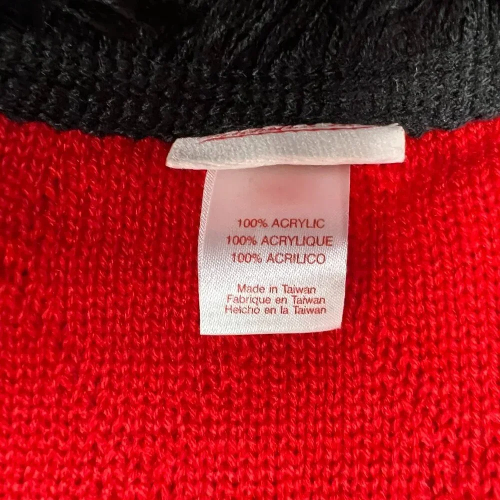 Mitchell & Ness Unisex One Size‎ Red Knit Chicago Bulls NBA Basketball Scarf NWT